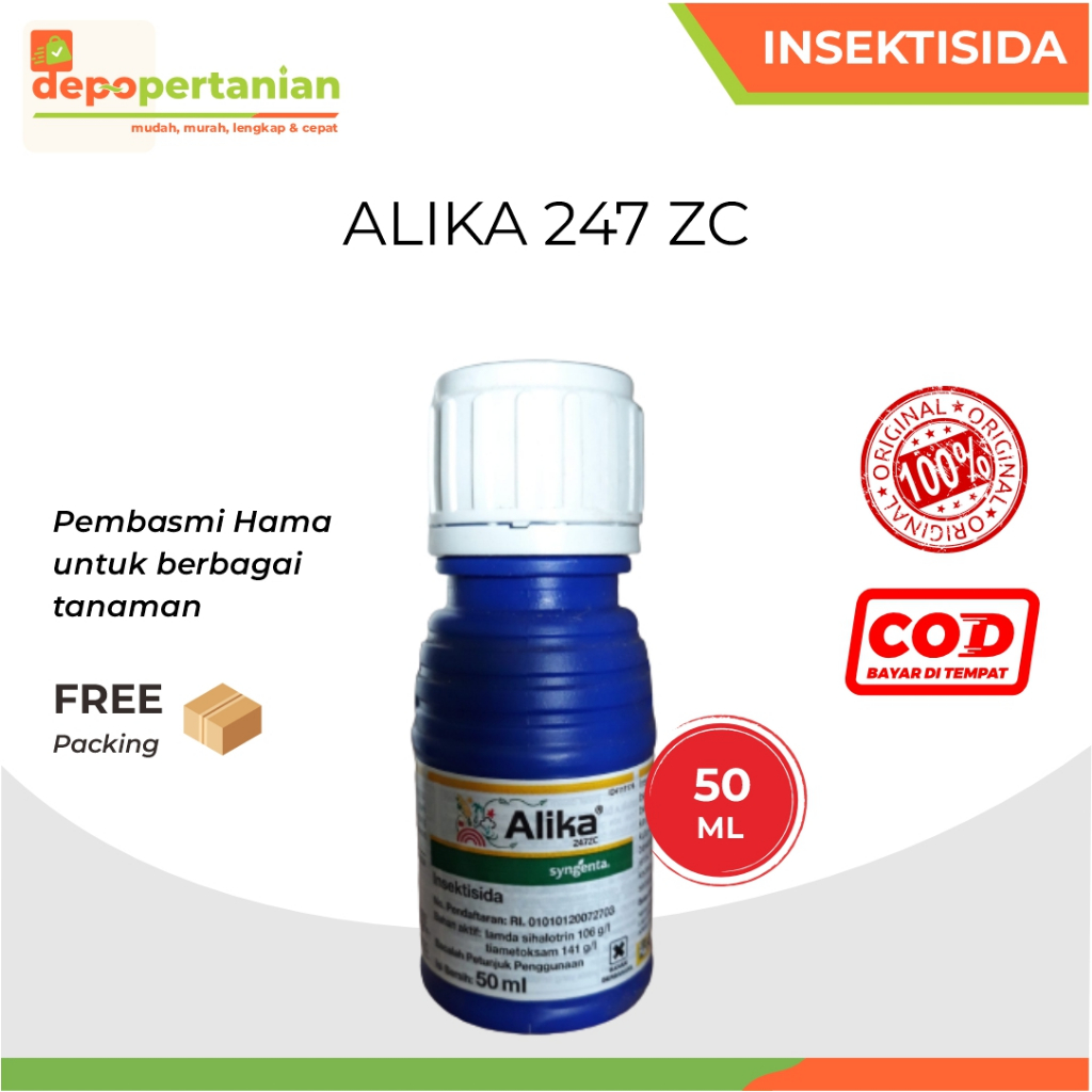 Depo Pertanian - Insektisida Alika 247 ZC 50ml Obat Pembasmi Hama Kutu dan Ulat Syngenta