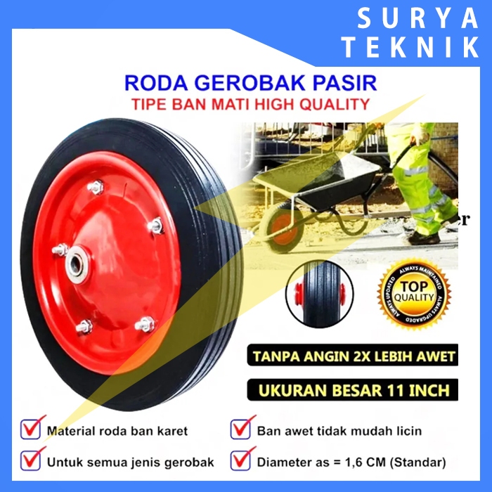 Ban Gerobak Mati Atro - Roda Mati Gerobak Sorong - Gerobak Dorong