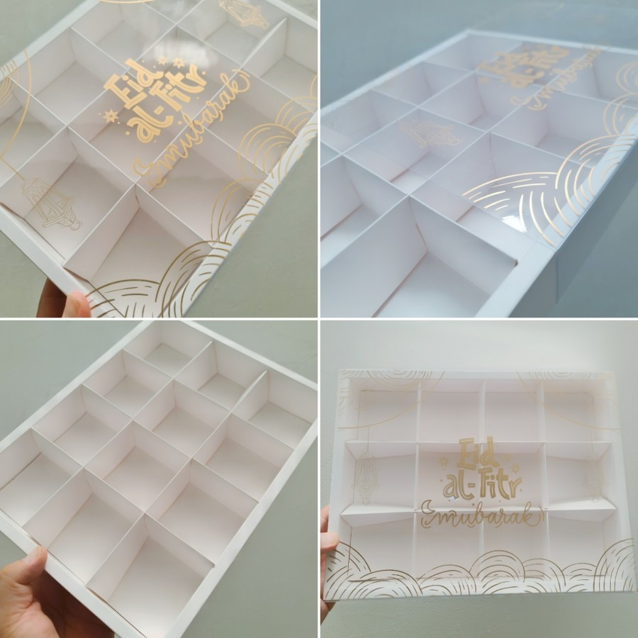 

(5 pcs) Kardus idul fitri sekat 12 packaging eggtart dus mika fruitpies hampers lebaran box eid mubarok