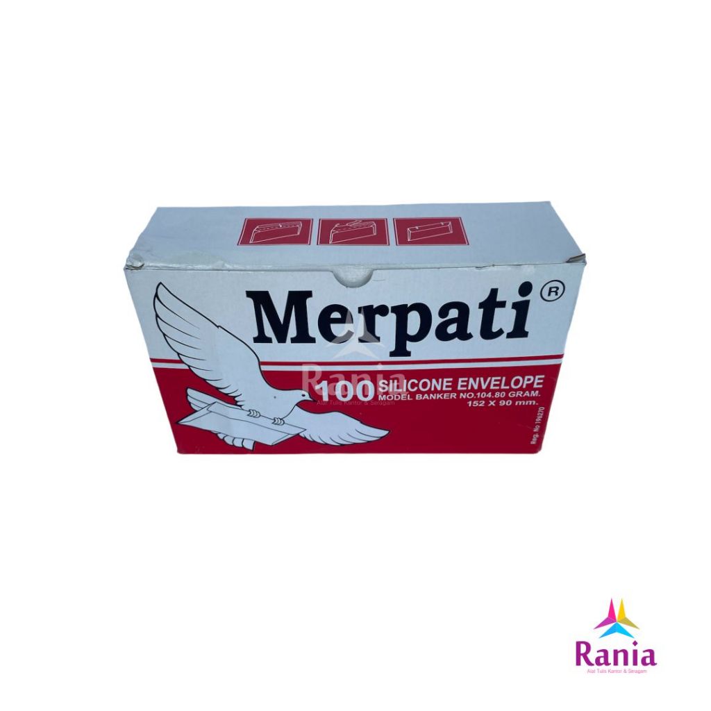 

Amplop Merpati Merah Tanggung Silicone + Lem / PAK