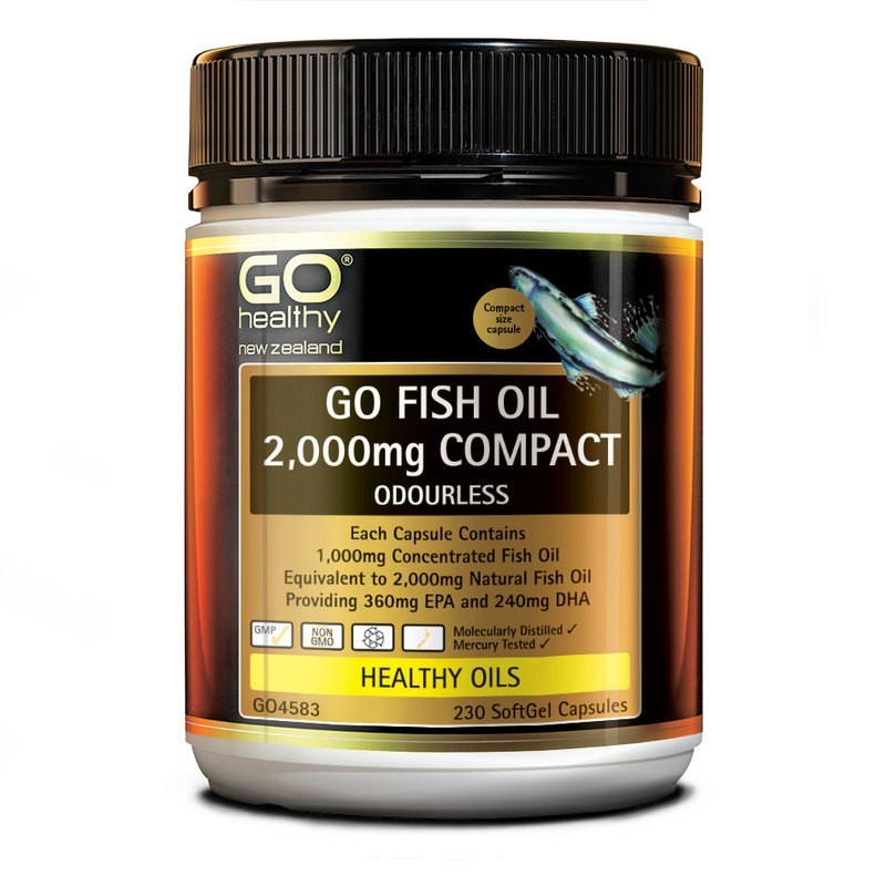 GO Healthy Fish Oil 2000mg, 230 capsules - immumity