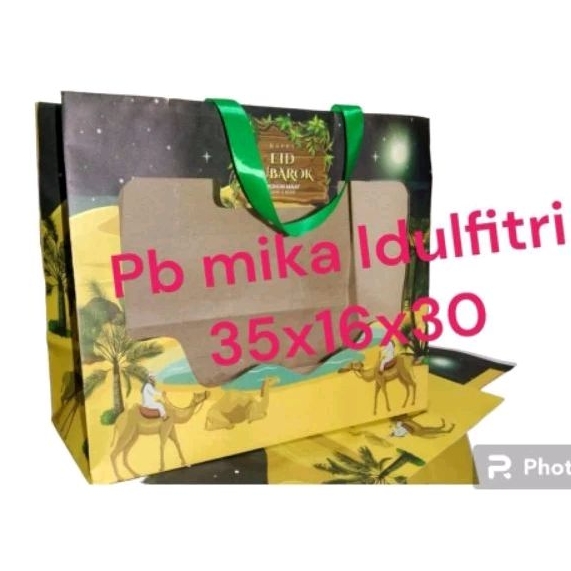 

Paperbag mika idul fitri/eid mubarok 35x16x30