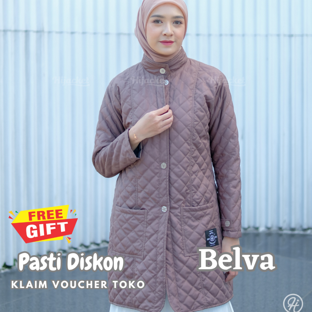Hijacket Series Belva Mocca jaket hijaber jaket muslimah