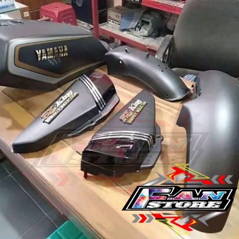 Body Set Yamaha RX KING warna GREY DOFF Tebal Berkualitas