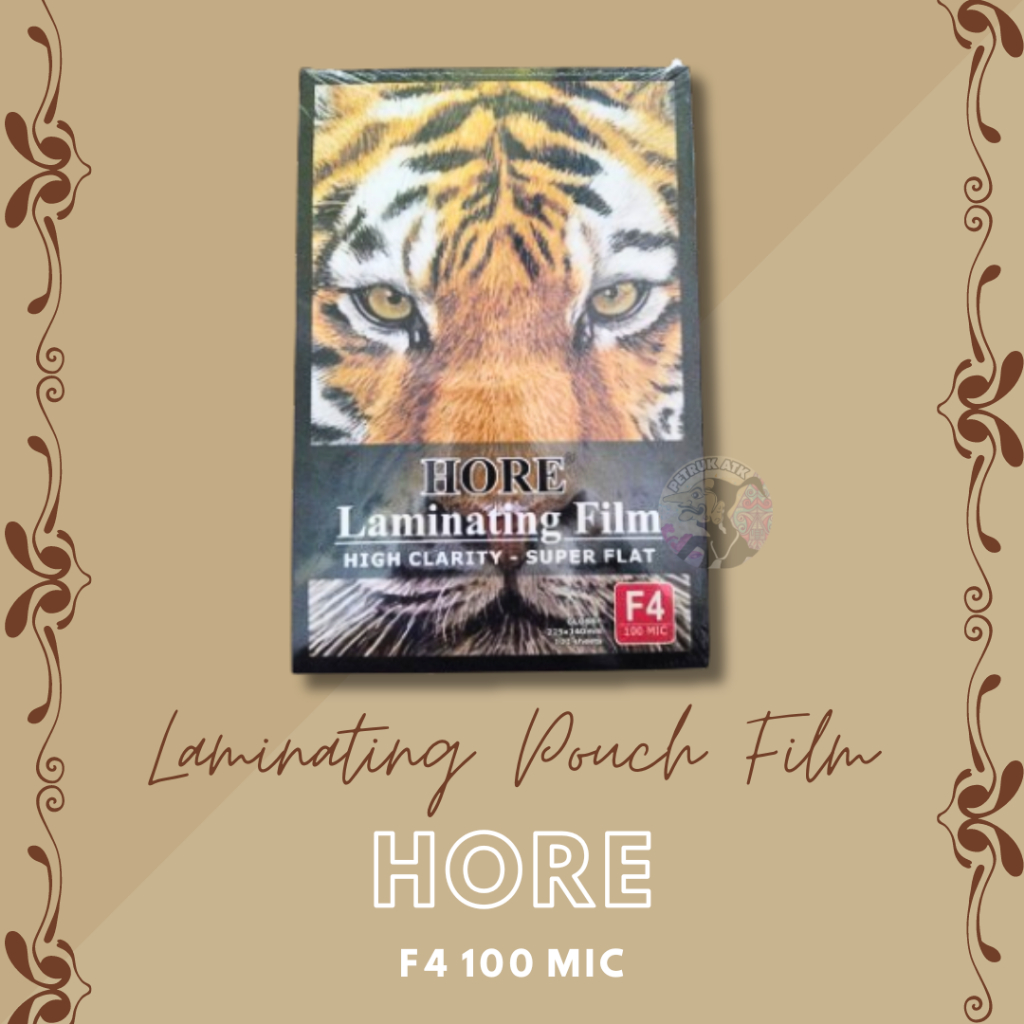 

[PAK] LAMINATING POUCH FILM FOLIO F4 100 MICRON HORE (100 LEMBAR)*