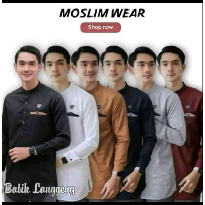 Baju Koko Lengan Panjang Manset