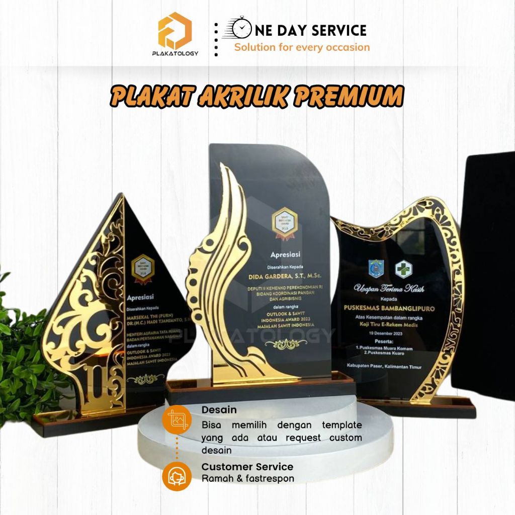 PLAKAT AKRILIK GOLD SERIES / PLAKAT ACRYLIC MEWAH / PLAKAT ACRYLIC PREMIUM / PLAKAT CUSTOM