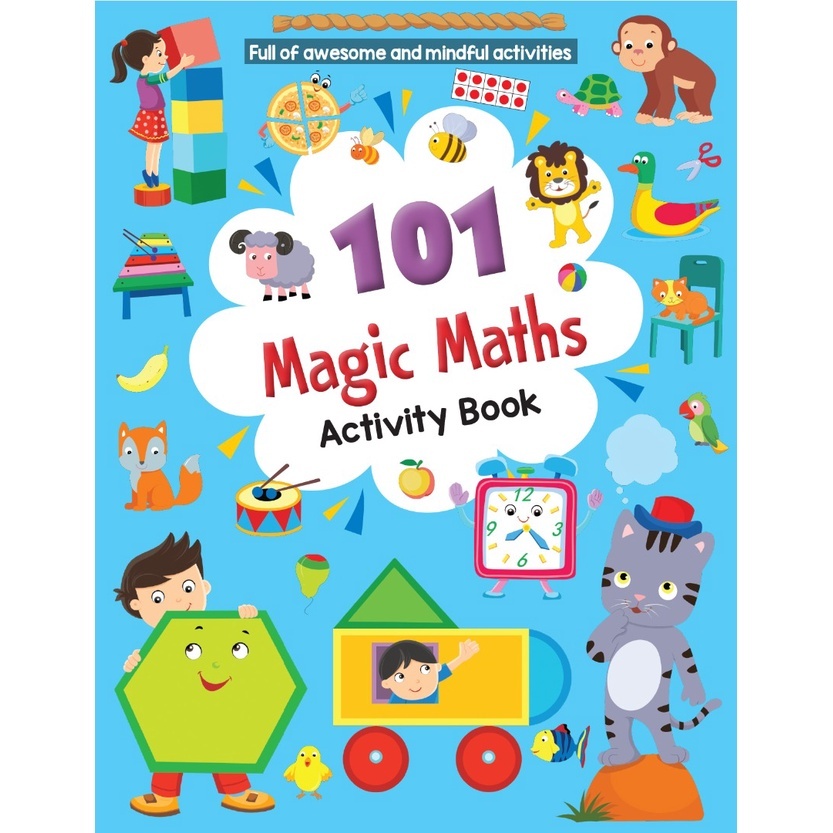 

buku aktivitas anak 101 Magic Maths Activity Book Preschool/Primary