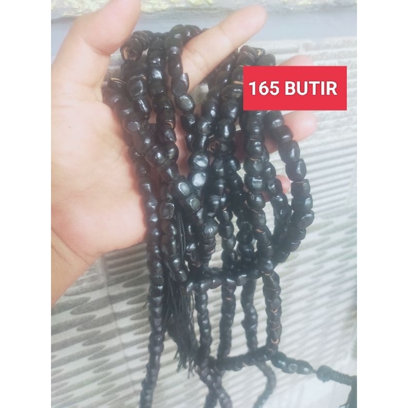 tasbih 165 butir asli biji pisang pidak sunan bonang