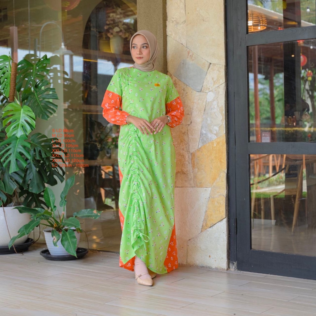 NK BATIK gamis wanita Niken syari jumbo jemputan