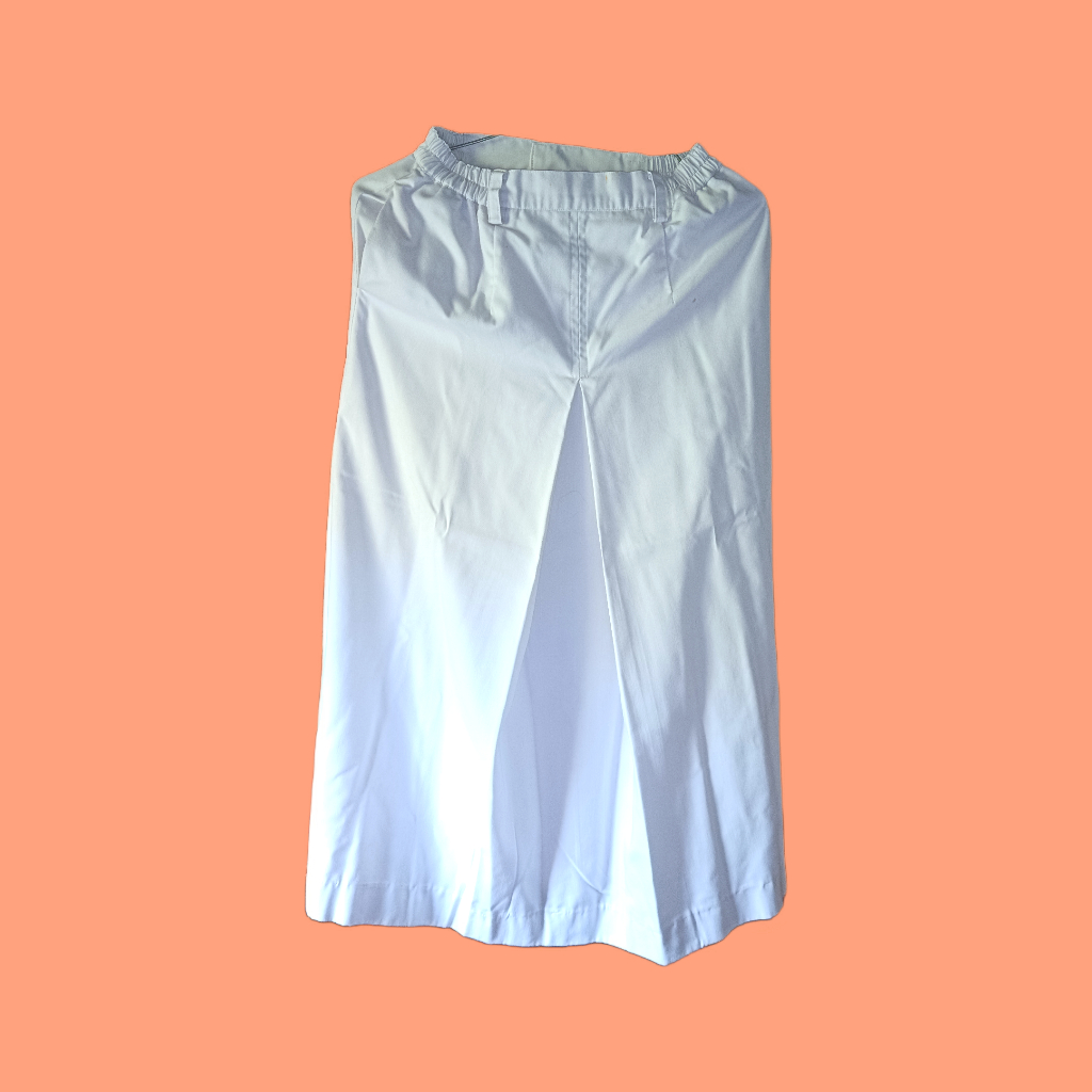pl rok putih SMA preloved, rok putih panjang, rok putih ploi 1, rok putih seragam SMA preloved