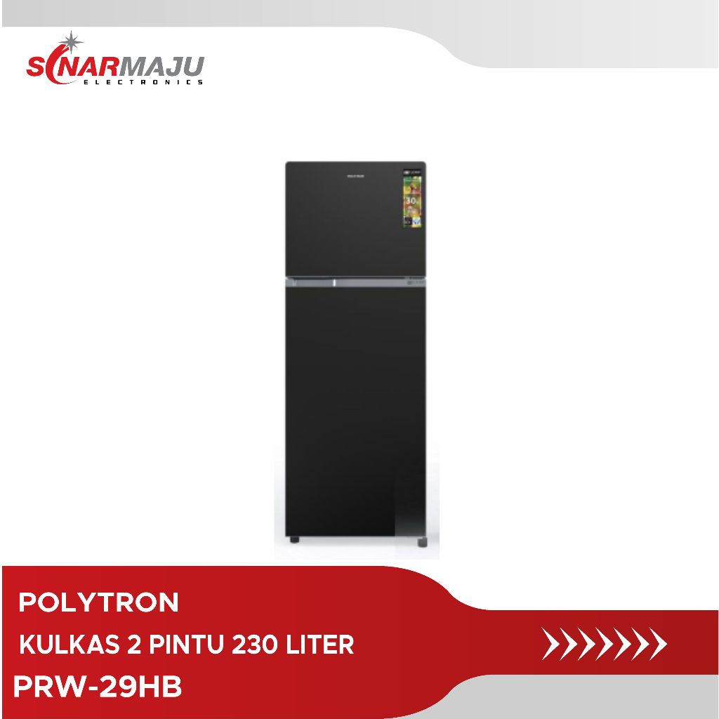 Kulkas 2 Pintu Polytron 230 Liter PRW-29HB / PRW 29HB