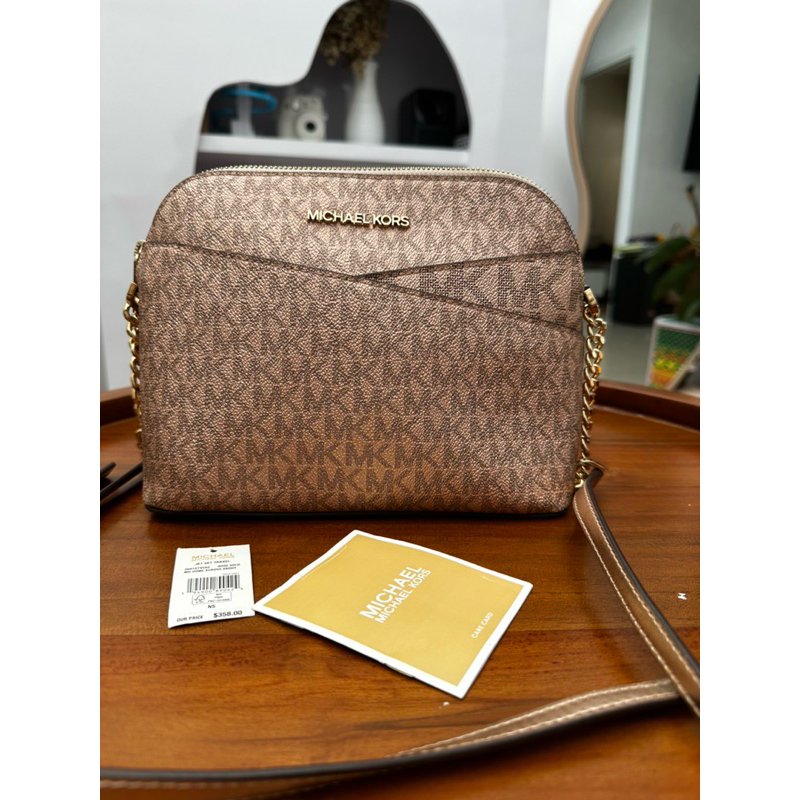 Michael Kors Dome Crossbody Rose Gold PRELOVED
