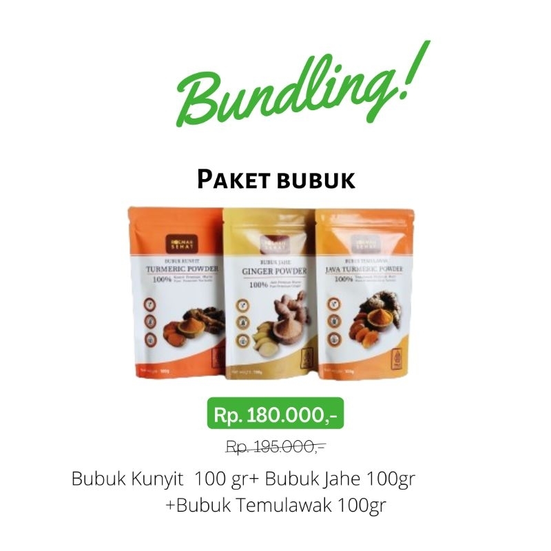 

Bundling Bubuk Jahe Kunyit Temulawak