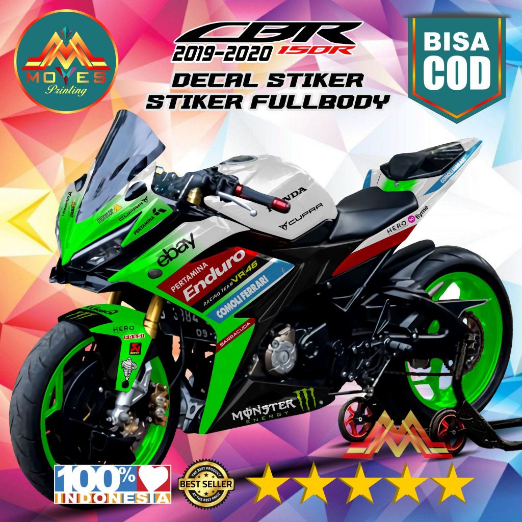 ⭐⭐⭐⭐⭐MOTIF TERBARU Decal Motor CBR 150R 2019 2020 Fullbody Stiker CBR 150R Decal Fullbody Honda CBR 