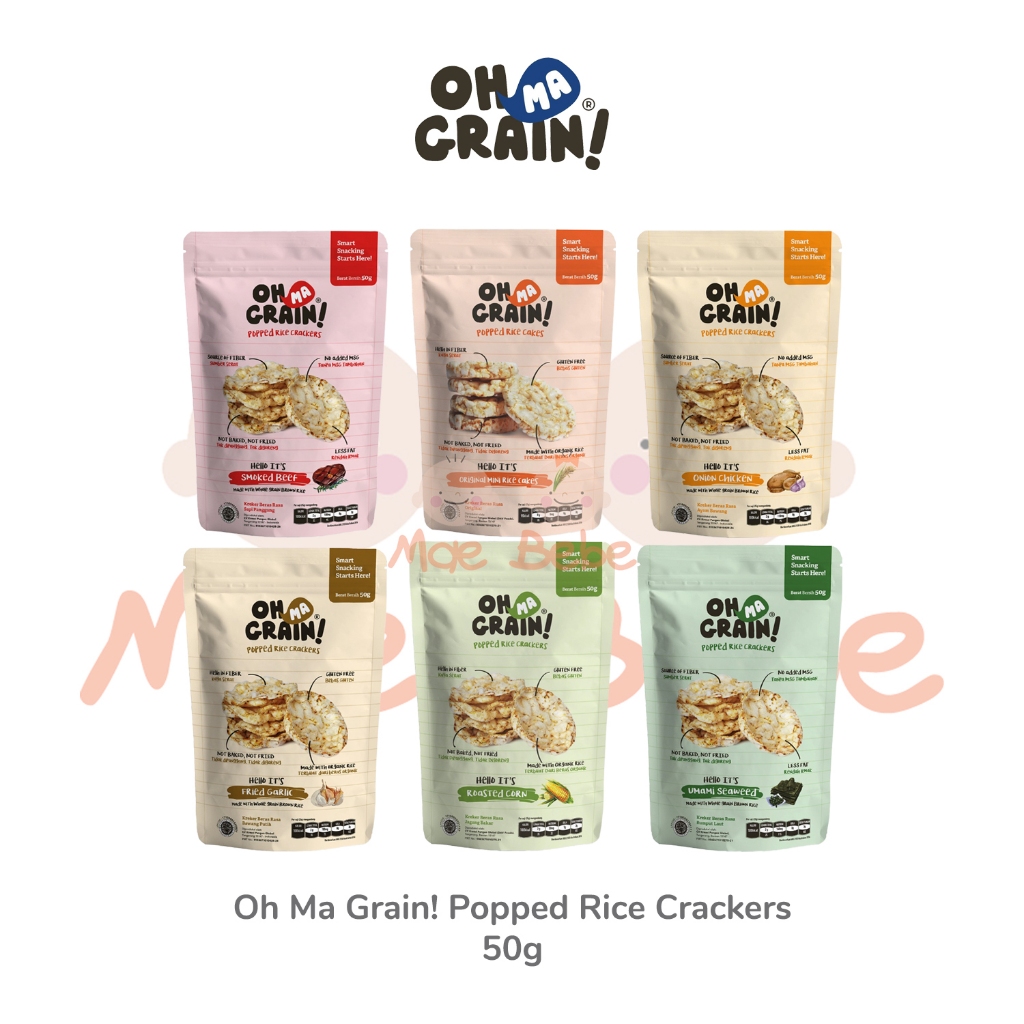 

[PROMO] Oh Ma Grain! Popped Rice Crackers Snack Cemilan Beras