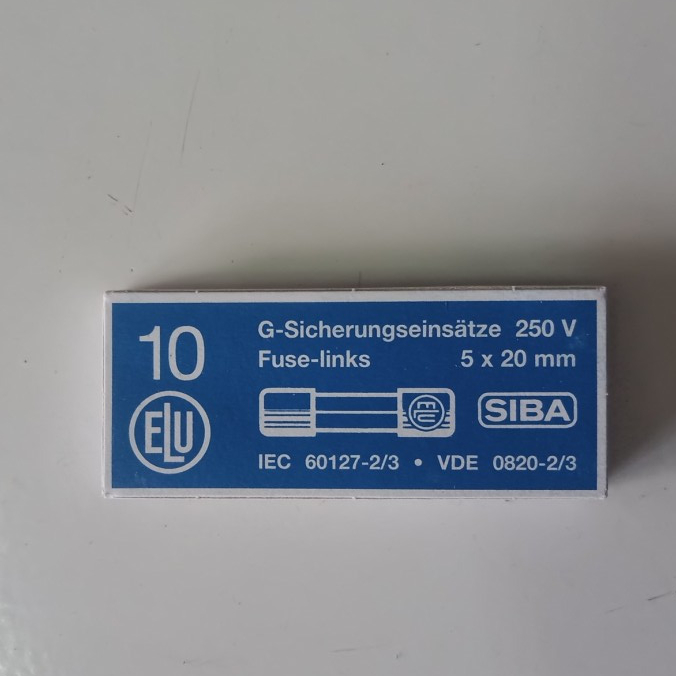 Fuse Kaca T1,25A 250V Fuse SIBA P/N.7000135 Fuse Kaca T1,25A 250V Fuse SIBA P/N.7000135