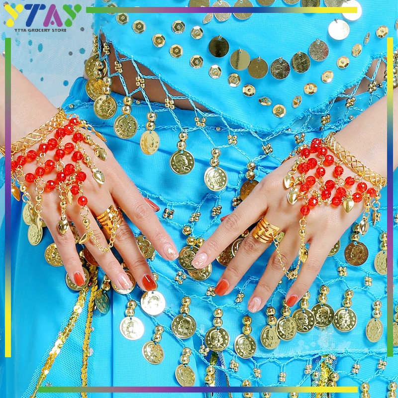 Gelang Kuku Jari/Gelang Cincin India/India Rantai EmasGelang Cincin Belly Dance/Pengantin Adat Kuku/