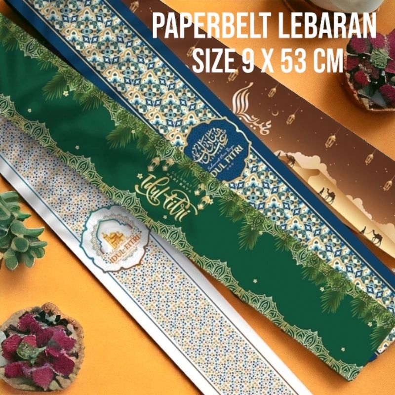 

Paperbelt Lebaran Sleeve Belt Lebaran Belt Hampers Kue Idul Fitri - ISI SATUAN