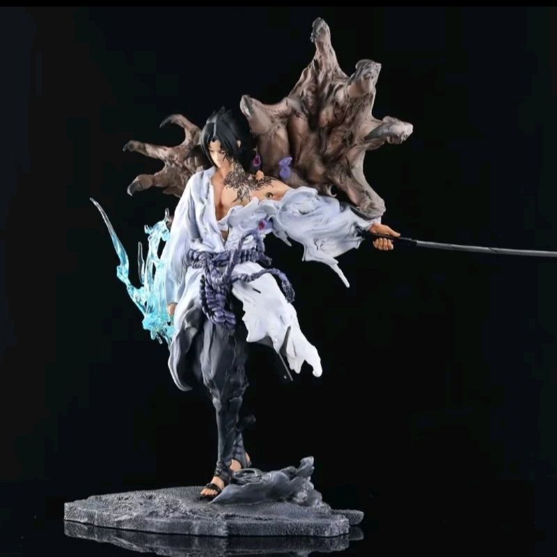 Action Figure Sasuke Uchiha Statue Naruto  Iron Curtain Kerasukan Orochimaru