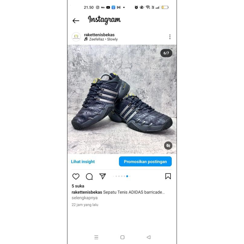 sepatu tenis adidas barricade