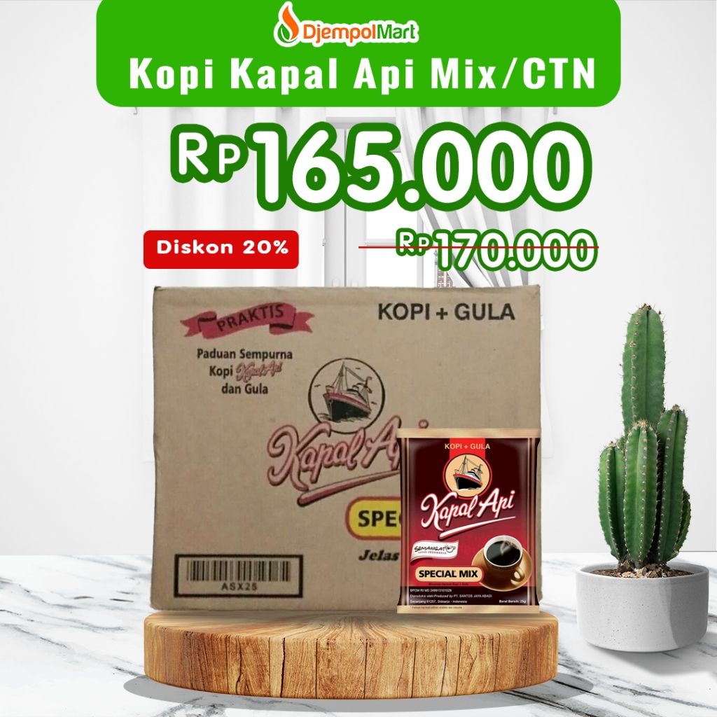 Kopi Kapal Api Mix 1 Dus