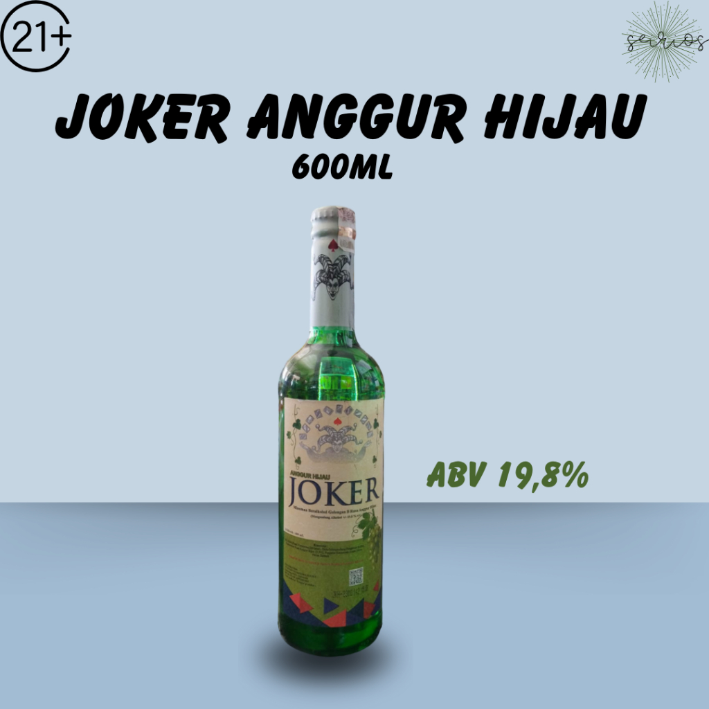 

Minuman BERSODA Joker Anggur Hijau 600ml