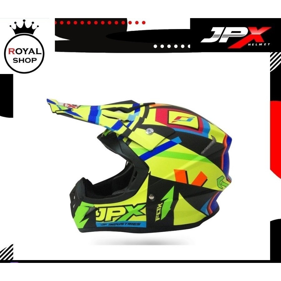 HELM FULL FACE JPX FOX 1 X4 BLACK DOFF - BLACK GLOSS