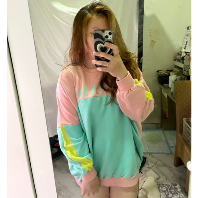 SWEATER OVERSIZE PINK LUCU