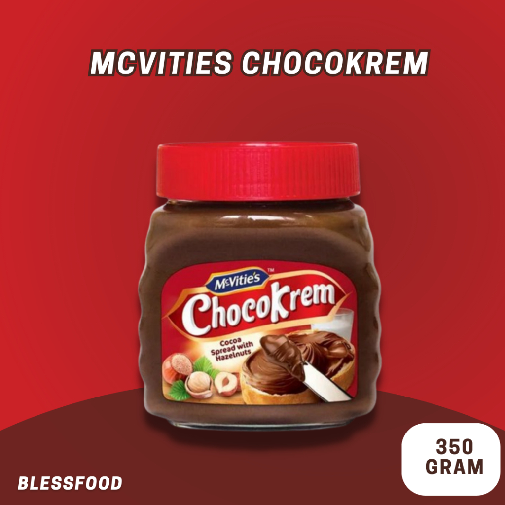 

Selai Coklat Premium Mcvities Chocokrem Cocoa dengan Hazelnut 350g