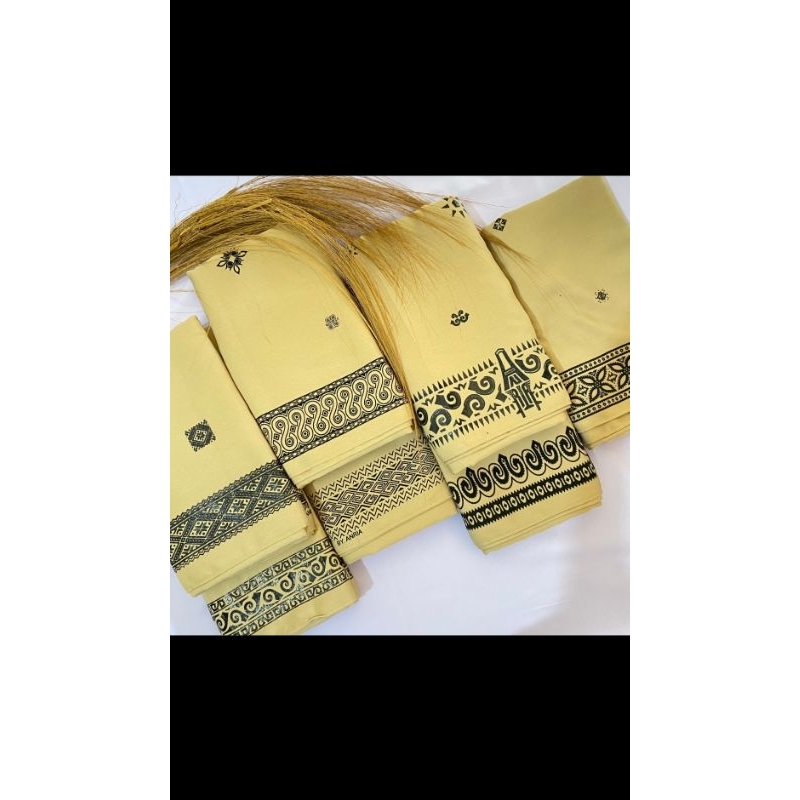 Sarung Lontara Bugis Asli Hitam PREMIUM, Kain halus & Lembut