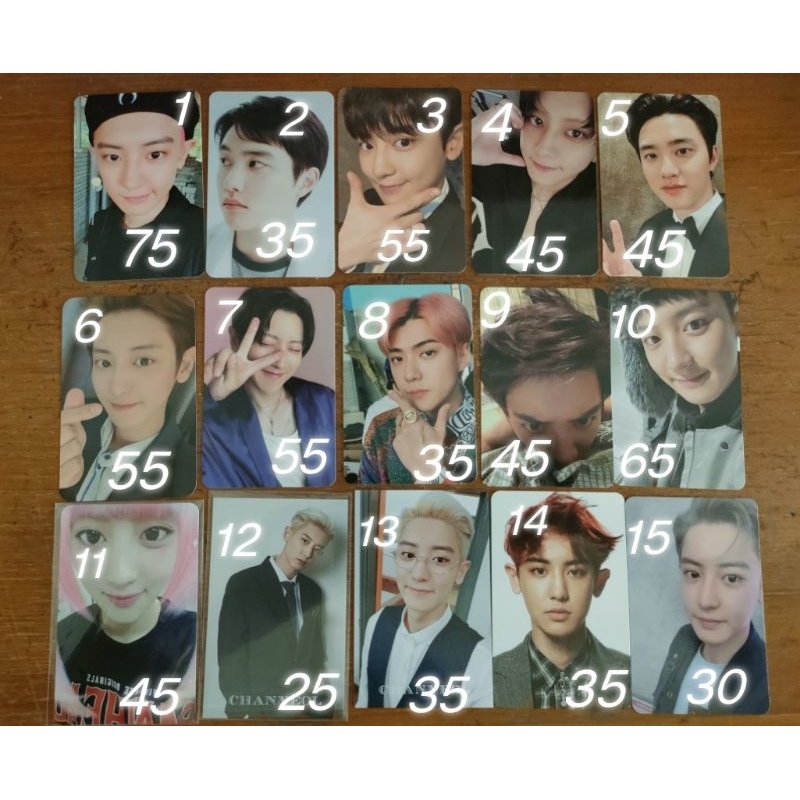 photocard PC Chanyeol Exo official