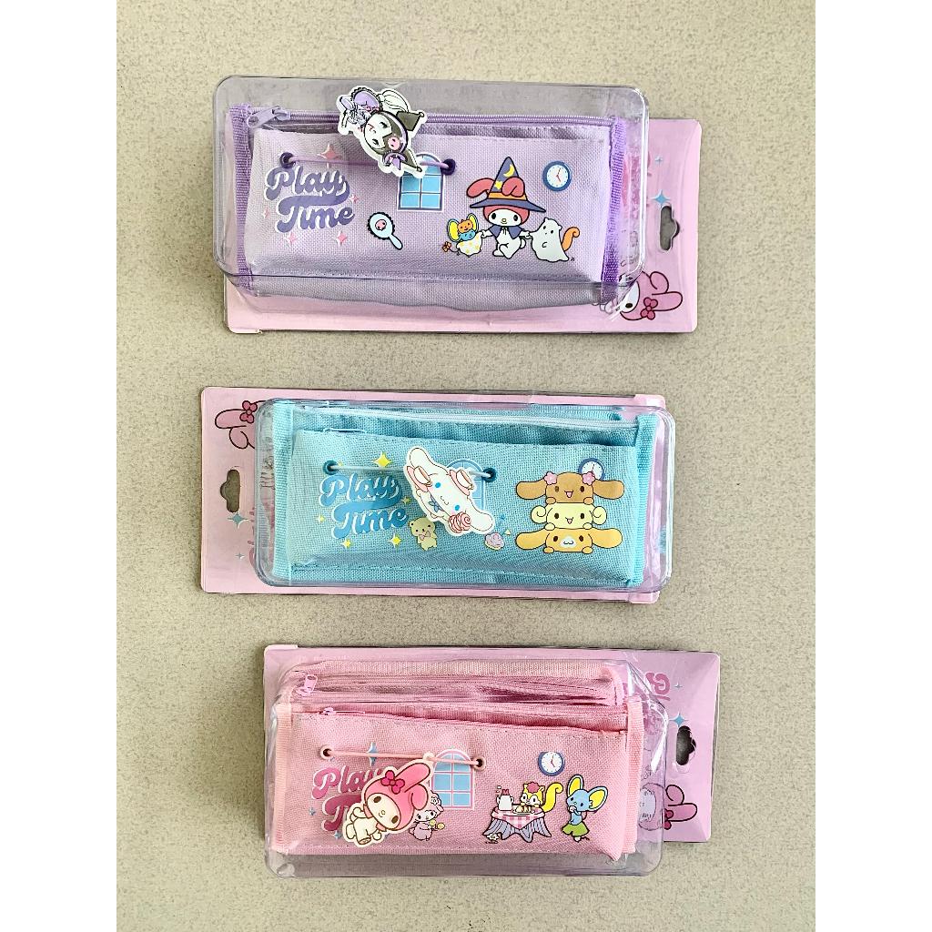 

Tempat Pensil Anak Perempuan 3 Ruang Sanrio - Pencil Case Zipper MyMelody - Tempat Pensil Kuromi - Cinammon Roll Pencil Case Aesthetic