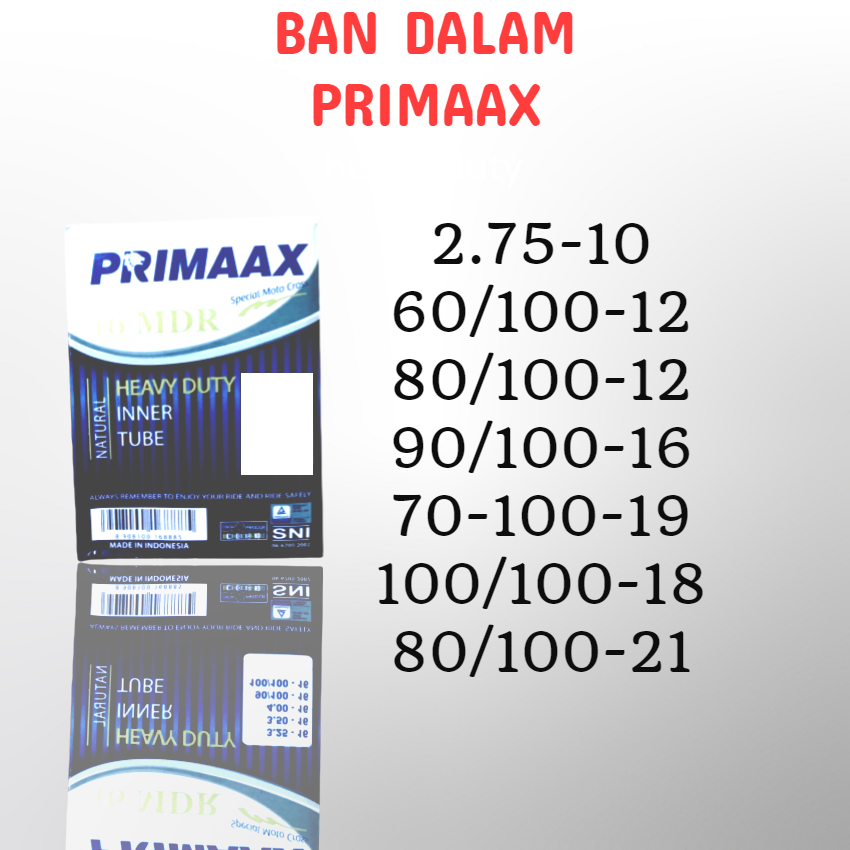 Ban Dalam Primaax Trail Heavy Duty R10 R12 R16 R18 R19 R21