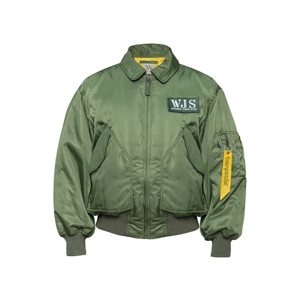 WJS - CWU02 Workers Junior Stuff CWU Jacket Bomber Warna Hijau Army Jaket Militer Jaket Tebal Jaket 