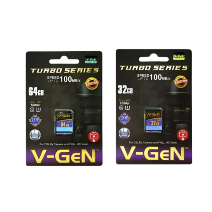 V-GEN SD Card 32GB and 64GB Class 10 Memory Card Kartu Memori