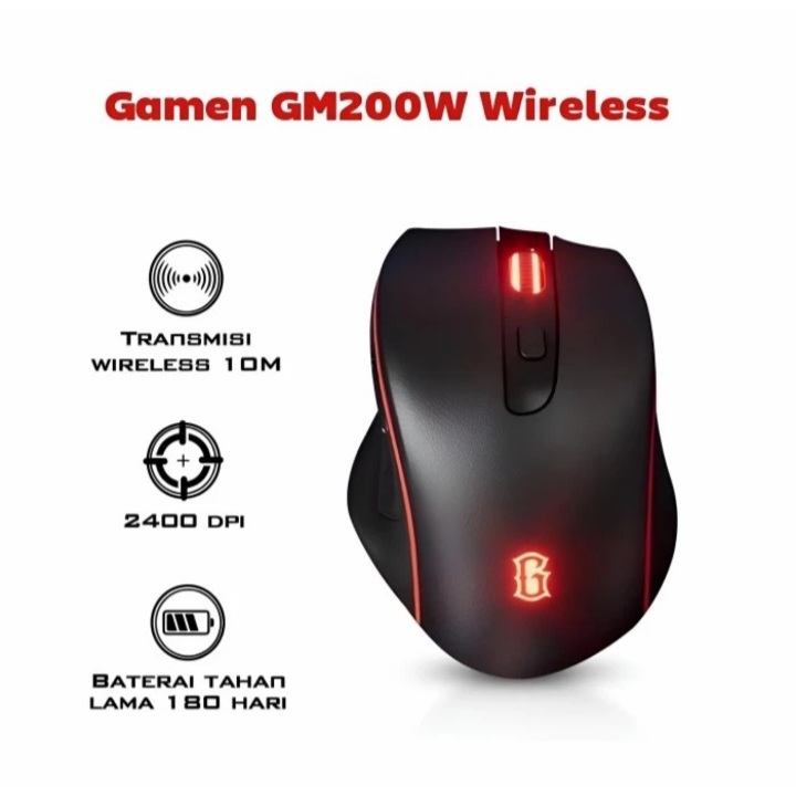 Mouse Wireless Gamen GM200W / GM200 W Original