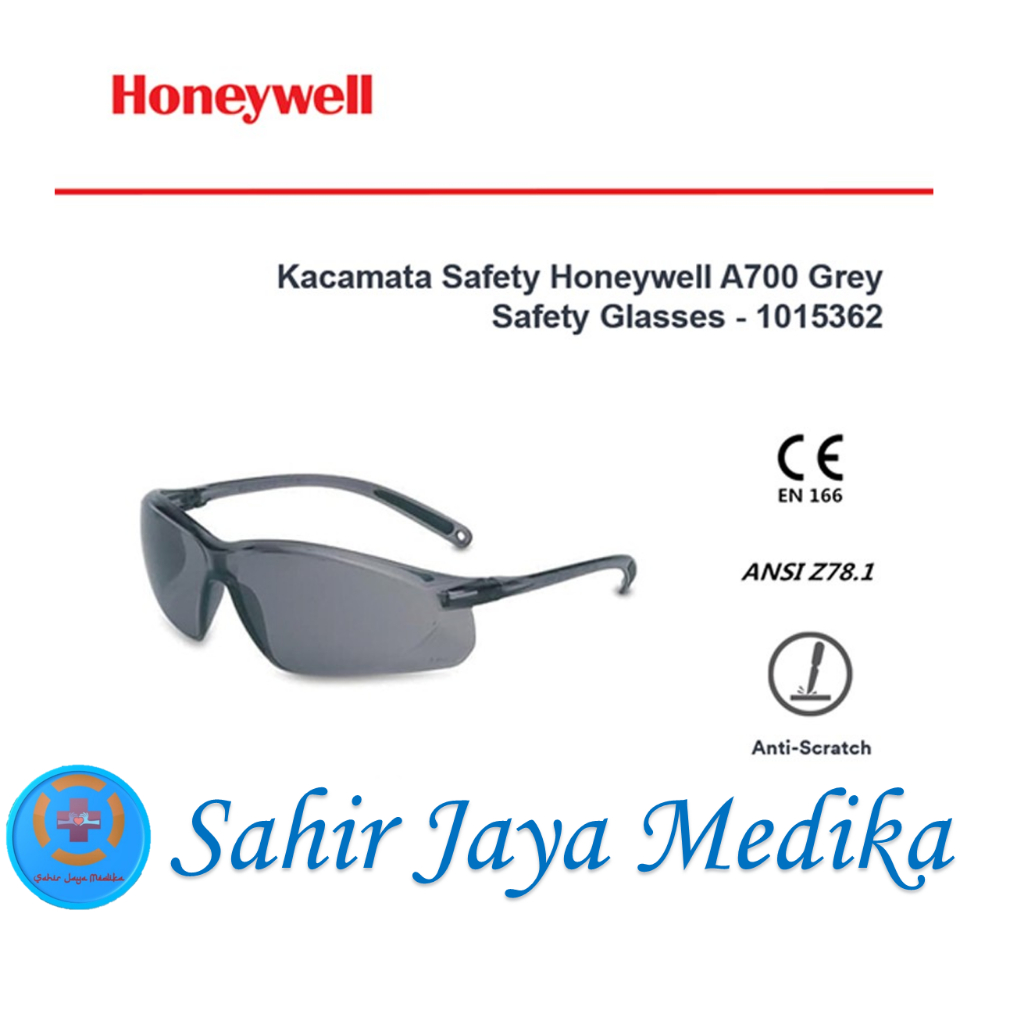Kacamata Safety Honeywell A700 Grey Safety Glasses Honeywell 1015362