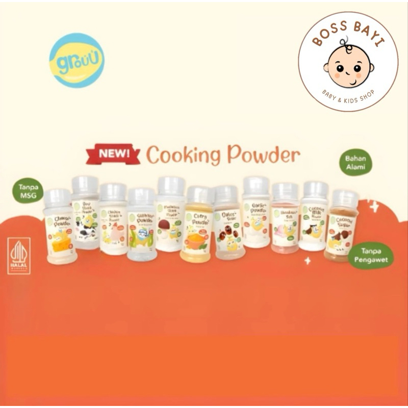 

GROUU - Cooking Powder / Bubuk Masak MPASI (Kaldu,Garam,Lada,Santan)