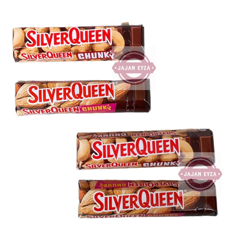 

silverqueen chunky bar ecer kecil / coklat silverqueen / chunky mente / cunky caswe