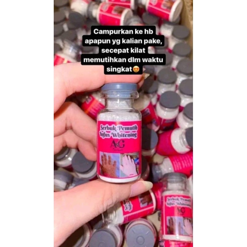 Serbuk pemutih infus whitening