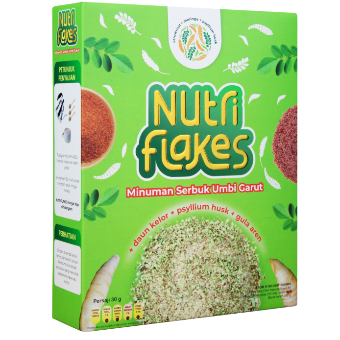

Nutriflakes 280 gr Sereal Umbi Garut Solusi Asam lambung Original
