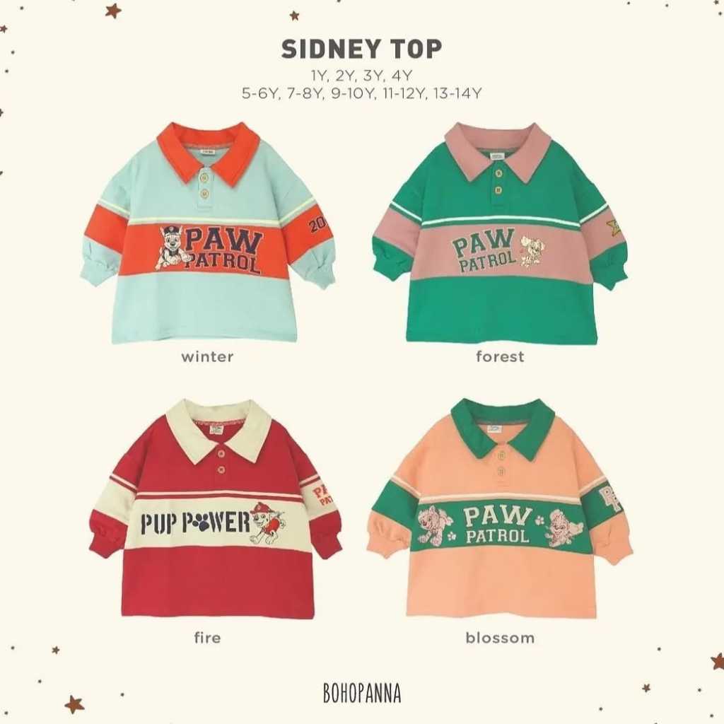BOHOPANNA - PP SIDNEY TOP - ATASAN UNISEX ANAK