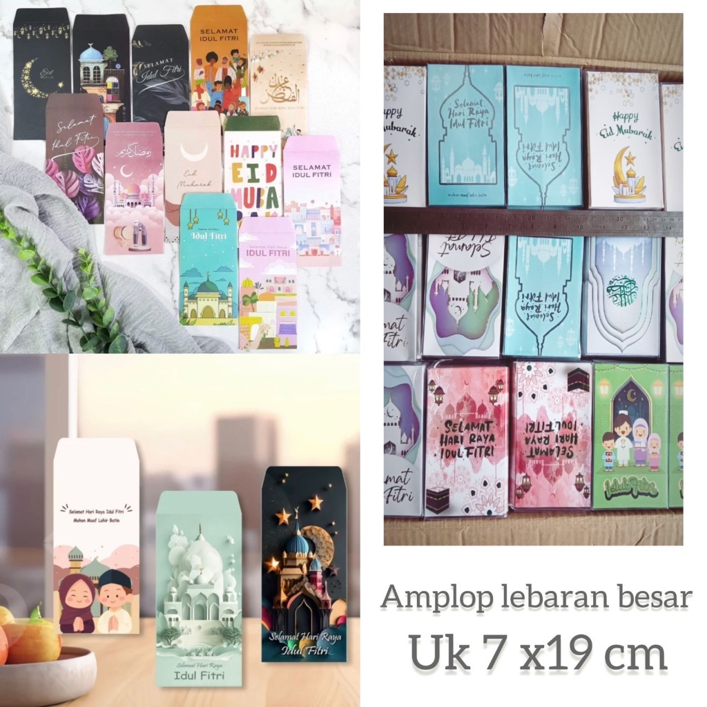 

Amplop Lebaran Ukuran Besar isi 25Pcs Ukuran amplop Idul Fitri Jumbo gambar aesthethic box isi 25 Pcs