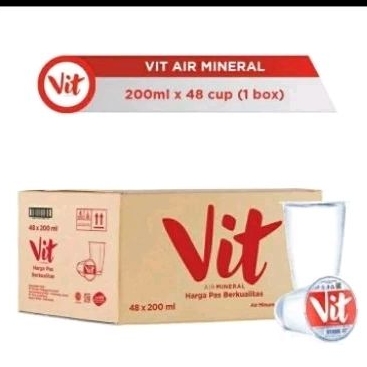 

Air mineral vit 200ml 1dus isi 48 gelas