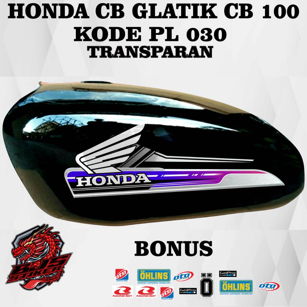 Striping CB 100 CB GLATIK - Stiker Decal honda CB 100 CB GLATIK PL 030