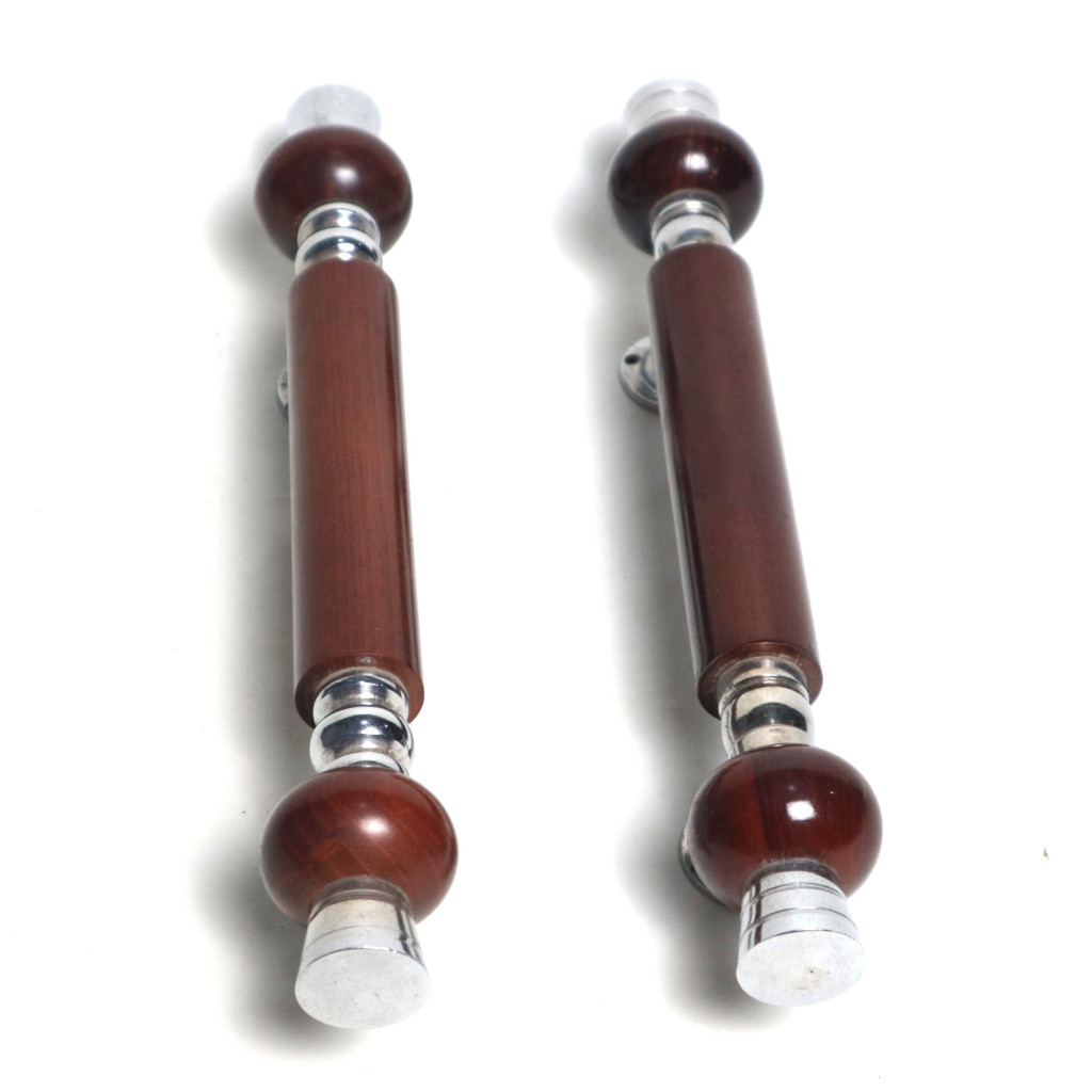 Pull Handle Tarikan Pintu 2, Bahan Kayu Model Bulat 30 cm