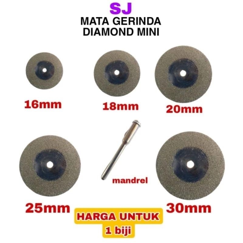 1 biji mata gerinda diamond mini