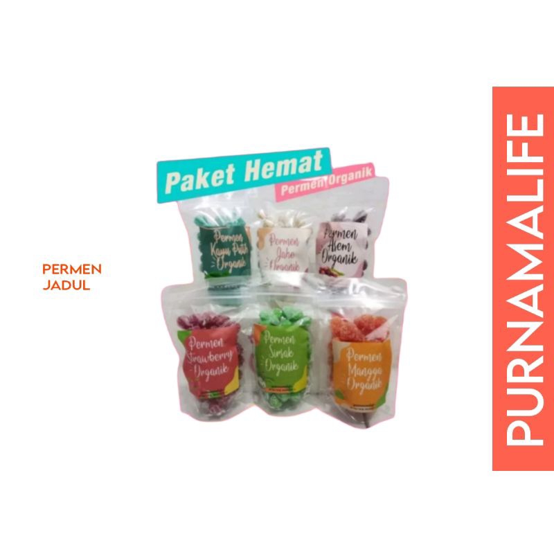 

Paket hemat permen kayu putih jahe asem mangga sirsak strawberry durian menthol jeruk permen