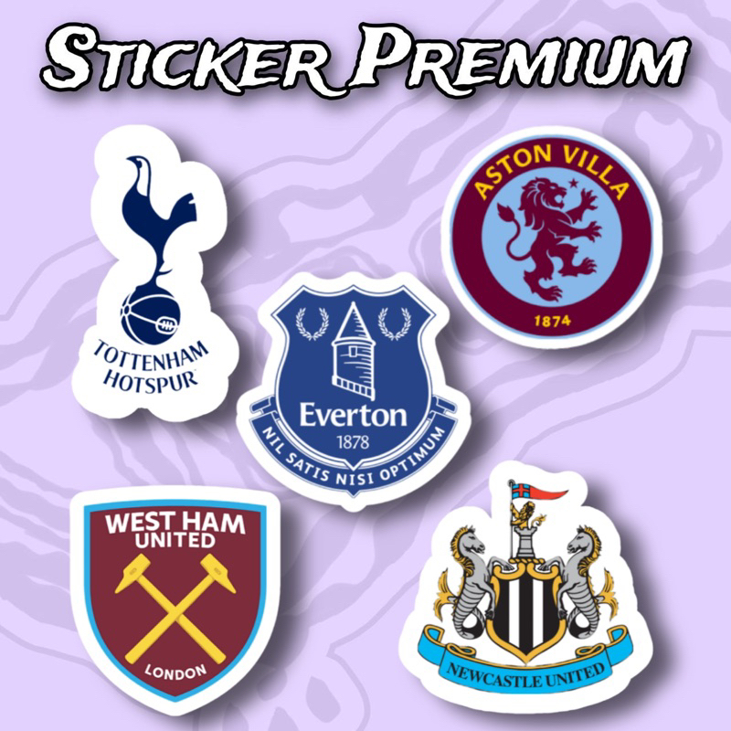 

Sticker Club Bola English Premier League Pack Isi 5 Pcs Waterproof